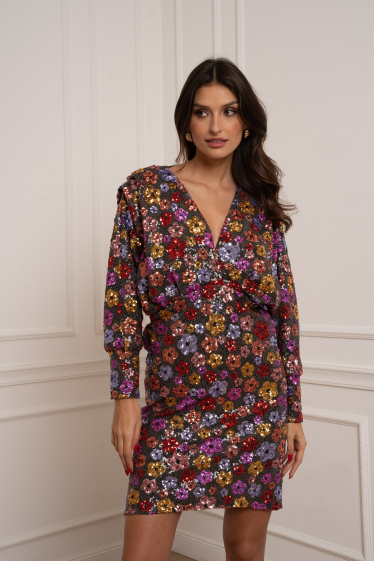 Grossiste Holly & Joey - Robe Loly paillettes