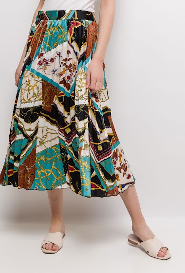 Wholesaler M.L Style - Pleated midi skirt