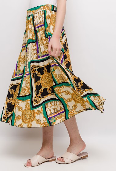 Wholesaler M.L Style - Pleated midi skirt