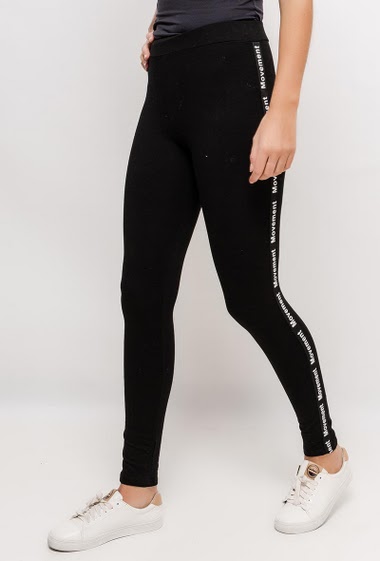 Leggings with side stripes