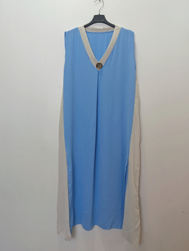 Großhändler M.L Style - zweifarbiges Kleid mit Schlitz
