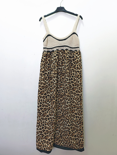 Großhändler M.L Style - Trendiges Leopardenkleid