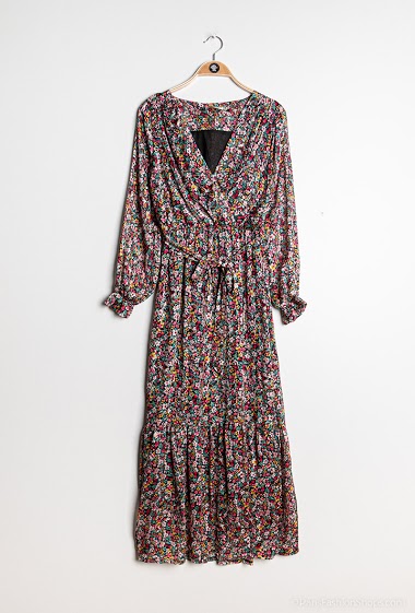 Wholesaler M.L Style - Flower print maxi dress
