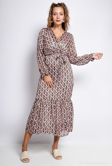 Wholesaler M.L Style - Printed maxi dress