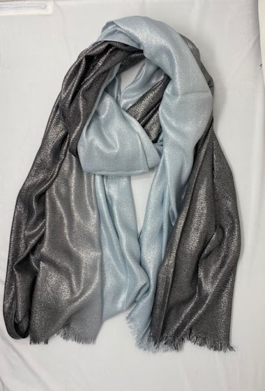 Grossiste Mac Moda - Echarpe bicolore couleur métallique