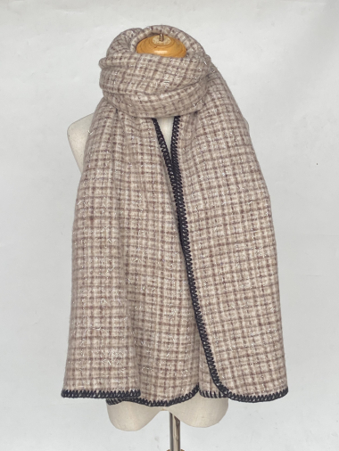 Wholesaler Mac Moda - shiny houndstooth scarf