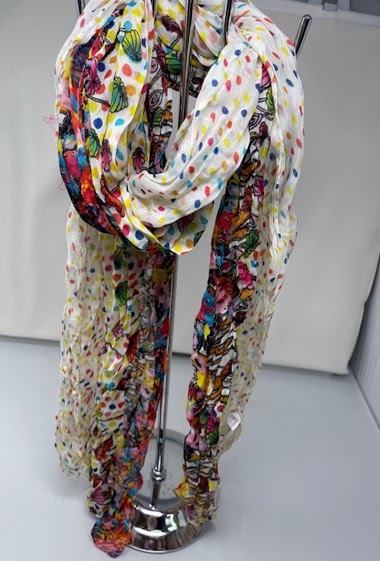 Großhändler Mac Moda - Colorful Crumpled scarf