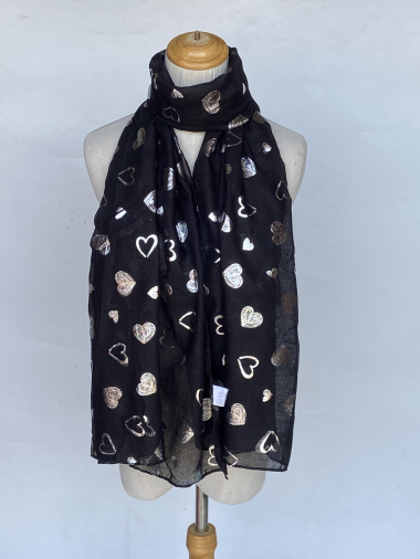 Wholesaler Mac Moda - silver print scarf