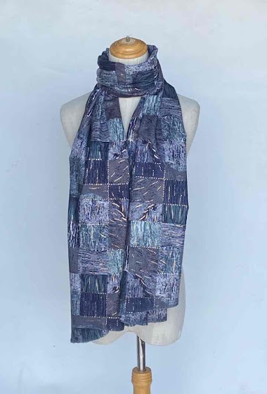 Wholesaler Mac Moda - Printed scarf with gildering