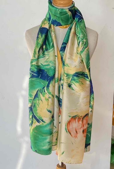 Mayorista Mac Moda - Printed scarf with silk