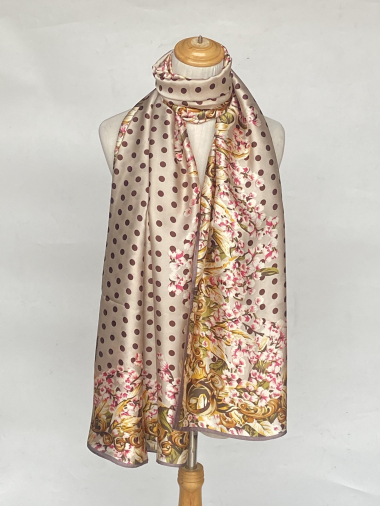 Wholesaler Mac Moda - printed scarf containing silk
