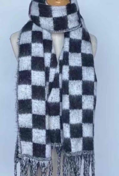 Wholesaler Mac Moda - Fringed thick print scarf
