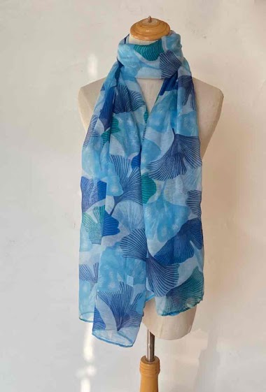 Wholesaler Mac Moda - Gingko leaves printed scarf