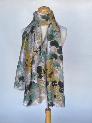 Wholesaler Mac Moda - gold heart print scarf