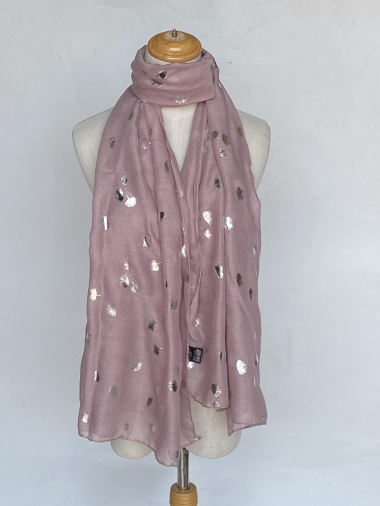 Wholesaler Mac Moda - silver printed scarf
