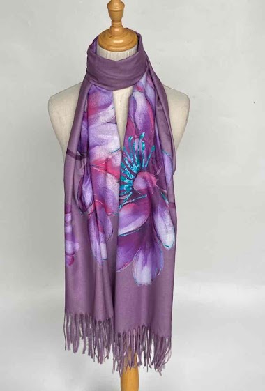 Wholesaler Mac Moda - Fringed printed scarf