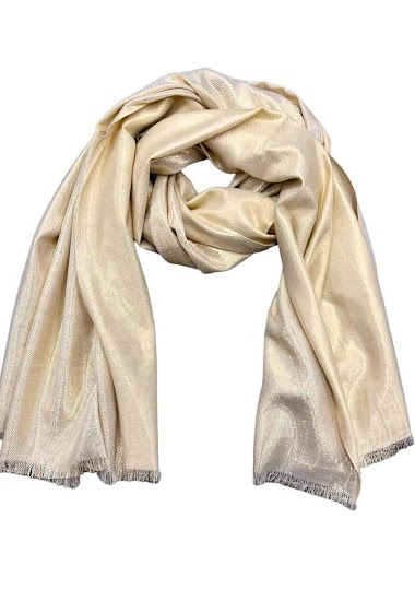 Mayorista Mac Moda - Plain long scarf metallic color