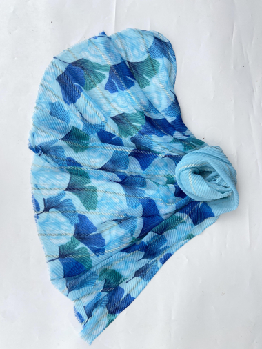 Grossiste Mac Moda - écharpe plissée lurex imprimée