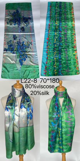 Wholesaler Mac Moda - satin scarf paintings