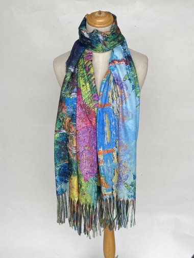 Mayorista Mac Moda - Reversible painting scarf