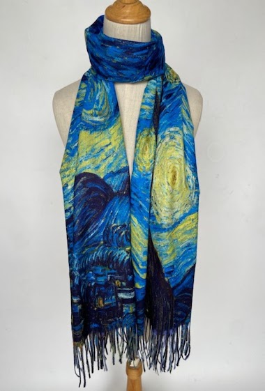Wholesaler Mac Moda - Reversible painting scarf