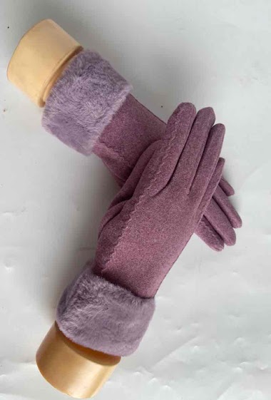 Mayorista Mac Moda - Fingertouch gloves with faux fur