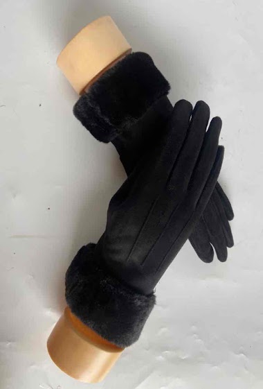 Wholesaler Mac Moda - Fingertouch gloves with faux fur