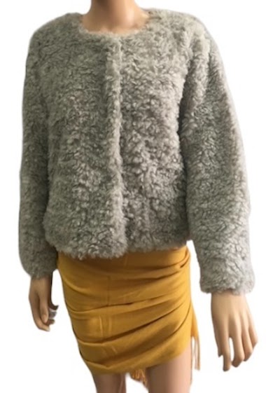 Wholesaler Mac Moda - Sheepskin effect faux fur vest