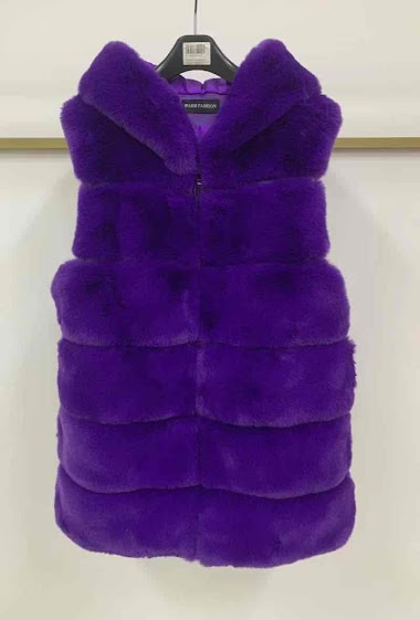 Großhändler Mac Moda - Sleeveless synthetic fur vest