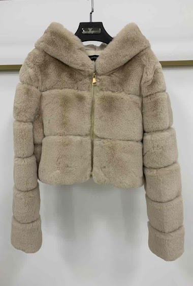 Wholesaler Mac Moda - Synthetic fur coat 45cm