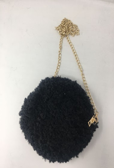 Großhändler Mac Moda - Round bag imitation sheep hair
