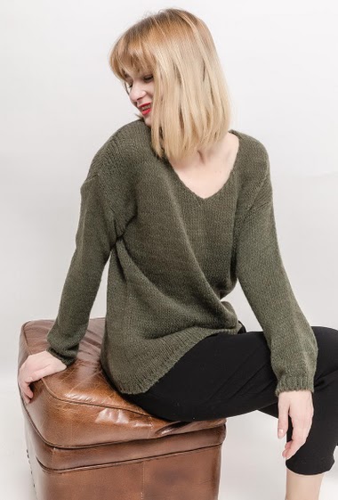 Wholesaler MACMAX - Casual sweater in wool mix