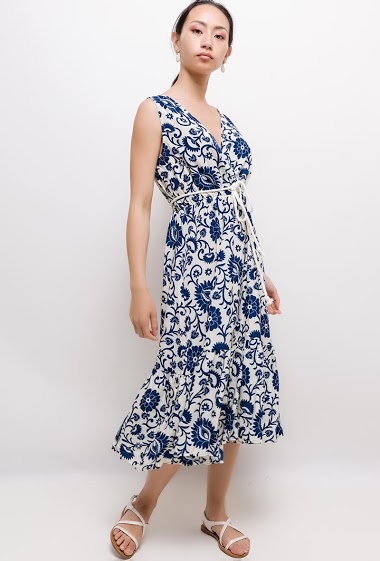 Wholesaler MACMAX - Printed midi dress