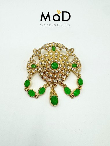 Wholesaler MAD ACCESSORIES - Oriental brooch for caftan or abaya