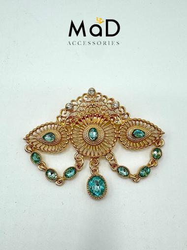 Wholesaler MAD ACCESSORIES - Oriental brooch for caftan or abaya
