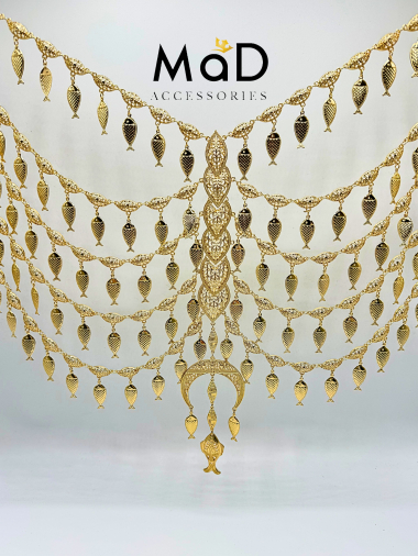 Grossiste MAD ACCESSORIES - Grand collier traditionnel oriental à poissons