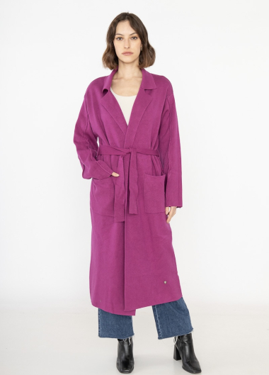 Wholesaler Mademoiselle Agnès - Classic knitted coat 13103