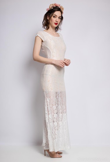 Wholesaler Mademoiselle X - Evening dress in lace