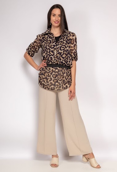 Wholesaler Mademoiselle X - Leopard print tunic