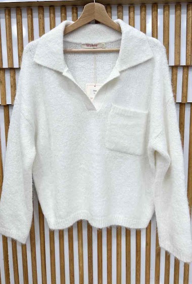 Wholesaler MAELLE - Large size wool sweater