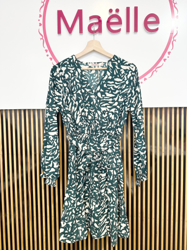 Wholesaler MAELLE - Dress with flower print BIG SIZE