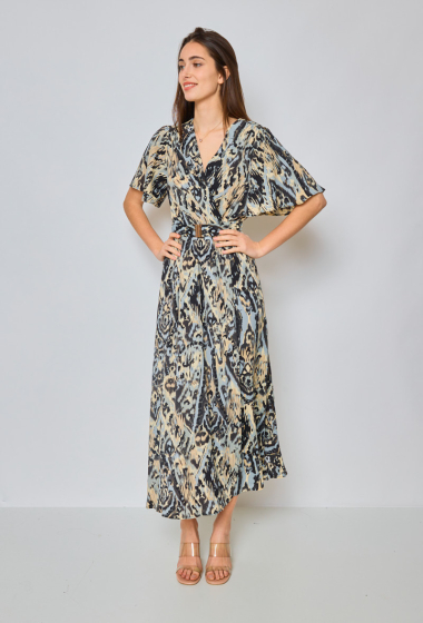 Wholesaler MAELLE - Flower printed wrap dress