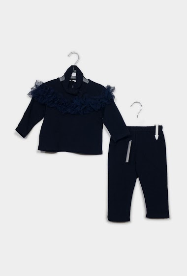 Wholesaler Maëlys - Baby 3-piece bandeau legging t-shirt set