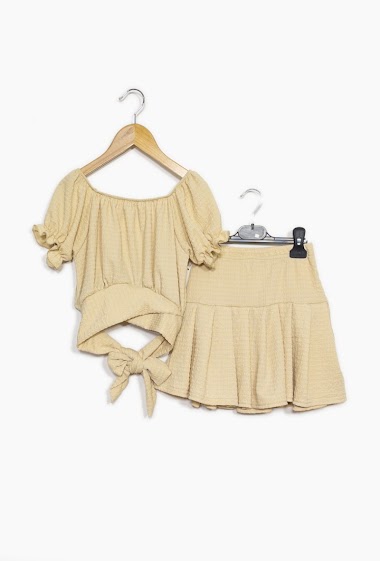 Wholesaler Maëlys - Top and skirt set