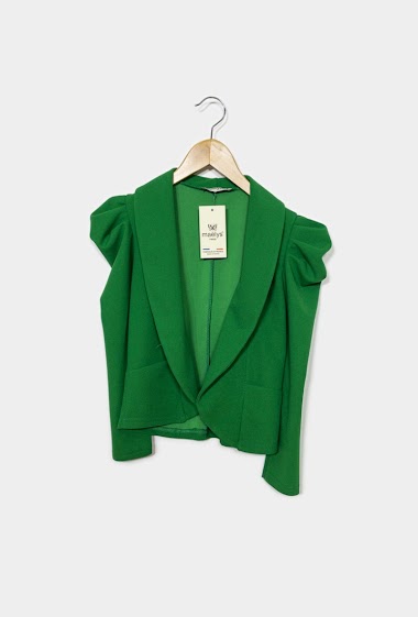 Wholesaler Maëlys - Long-sleeved cardigan with puffs