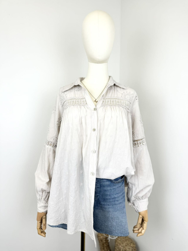 Wholesaler Maëlys Paris - Embroidered cotton blouse