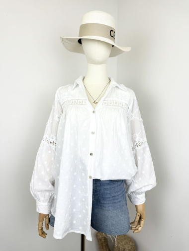 Wholesaler Maëlys Paris - Embroidered cotton blouse