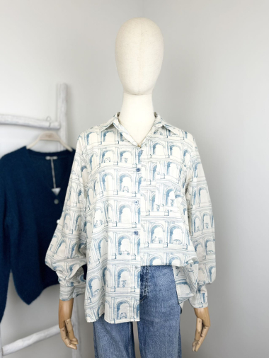 Wholesaler Maëlys Paris - Printed cotton voile shirt