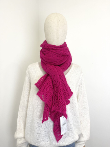 Wholesaler Maëlys Paris - Openwork mohair scarf