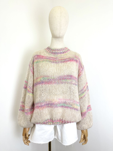 Wholesaler Maëlys Paris - Colorful mohair sweater